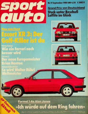 Deckblatt Sport Auto (09/1980)